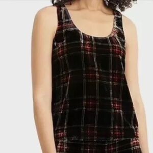 J. Crew | NWT Velvet Tank Stewart Tartan Plaid Top